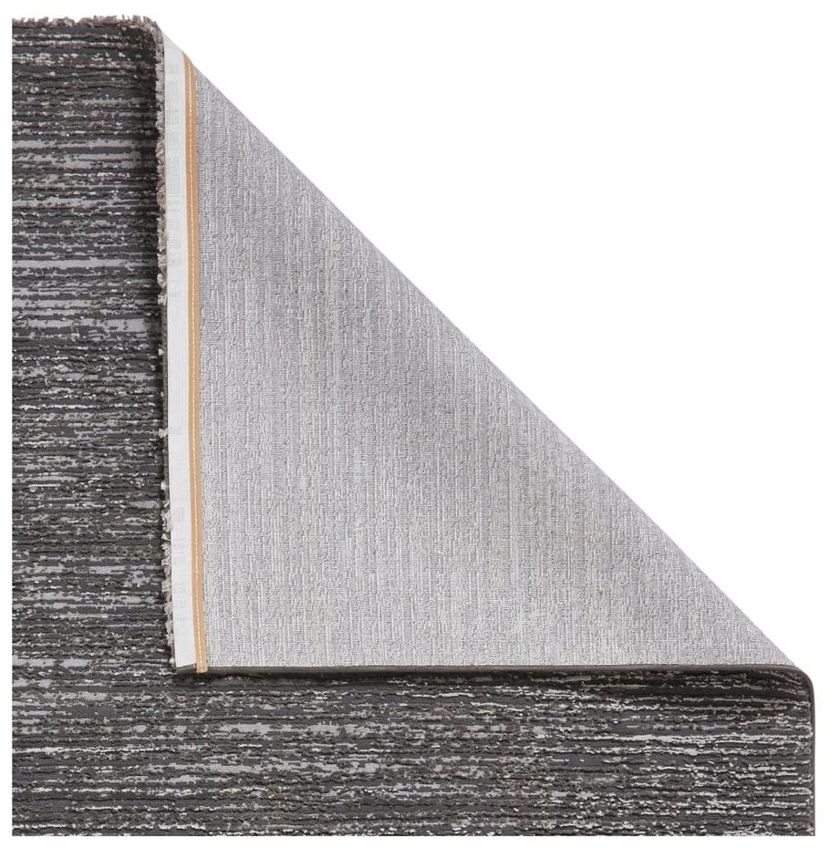Sötétszürke mosható szőnyeg újrahasznosított szálakból 120x170 cm Flores – Think Rugs