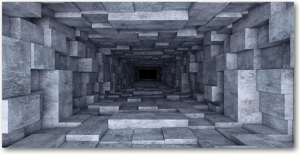 Üvegpanel konyhába Alagút 140x70 cm Ragasztó