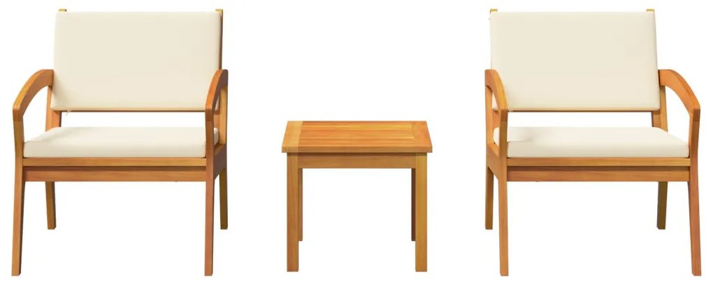 Bisztró készlet Barna 45 x 45 x 38 cm Tömör akácfa