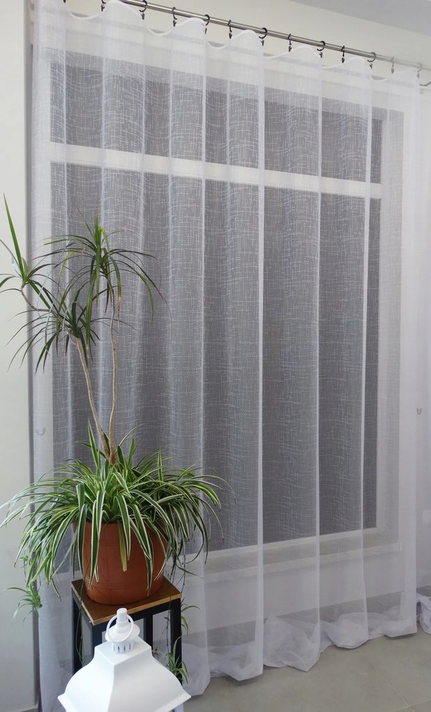 Mg Függöny jacquard 35188 Fehér 250x300cm készre varrt M