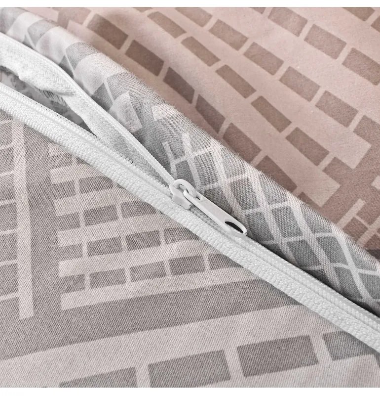 EMI Karson pamutszatén ágyneműhuzat, A kibővített egyszemélyes ágy szett tartalma: 1x 140x220 + 1x 70x90