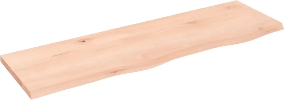 vidaXL kezeletlen tömör fa fürdőszobai pult 100 x 30 x 2 cm