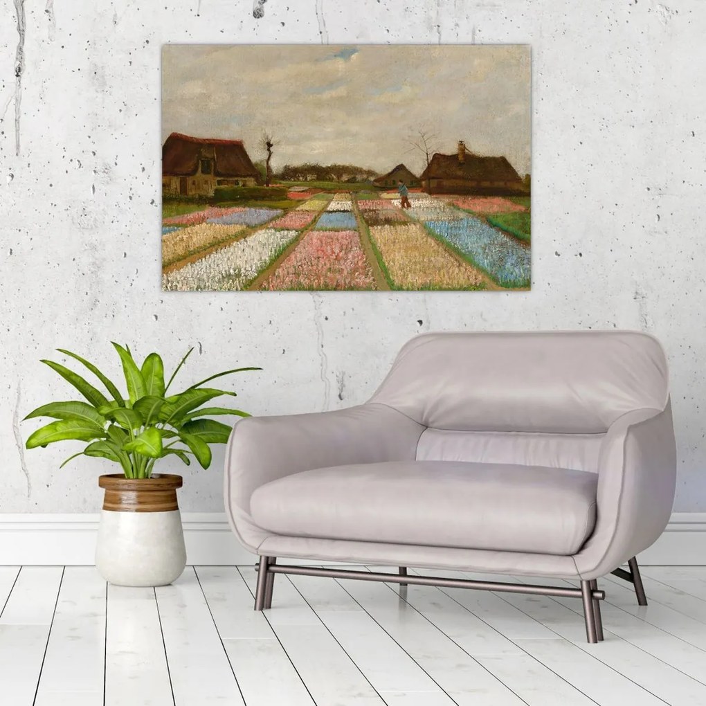 Kép - Vincent van Gogh, Flower Beds in Holland, reprodukciók (90x60 cm)