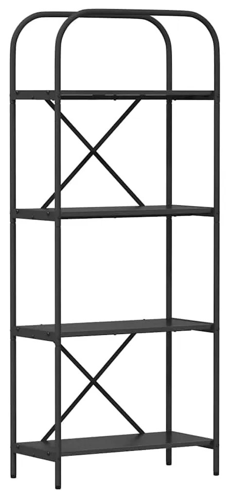Könyvespolc Musta tammi 60 x 30 x 146 cm Faanyag