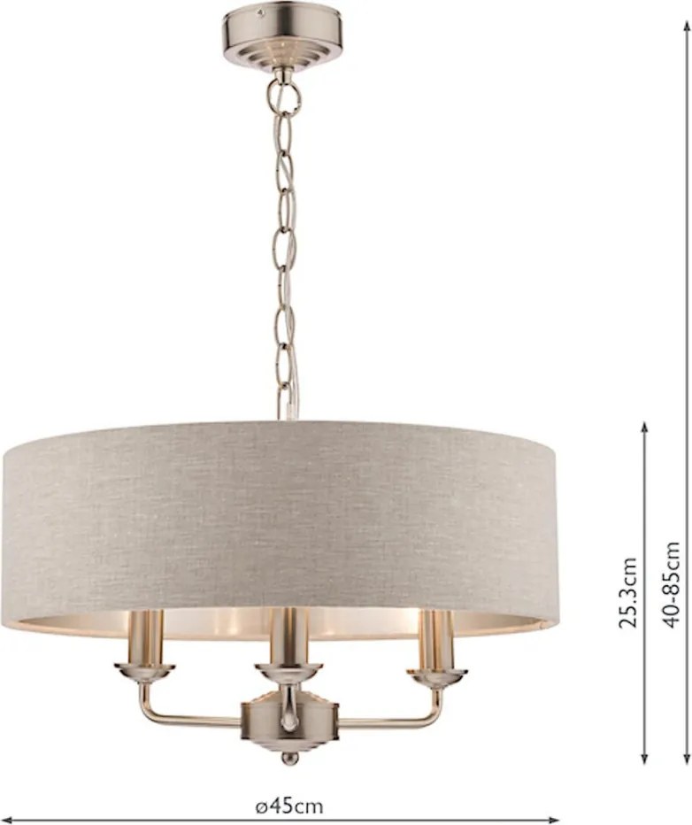 Laura Ashley Sorrento 3567326-Q Csillár 3x40W/E14 IP20