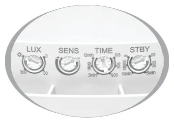 Ecolite WHST707-LED/HF - LED kültéri mennyezeti lámpatest érzékelővel