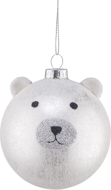 HANG ON üveg karácsonyfadísz, jegesmedve