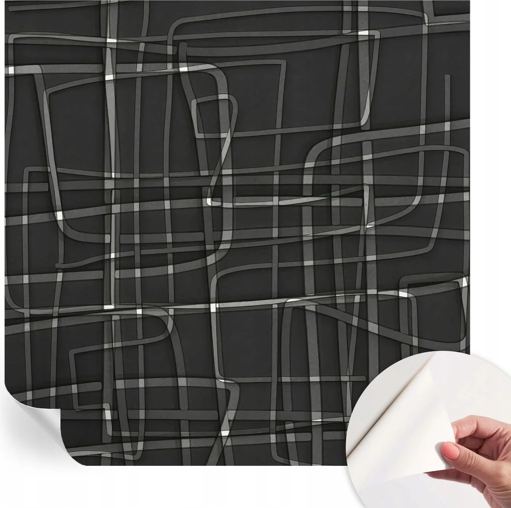 Öntapadós fotótapéta Falra 3D Loft Absztrakt vonalak 250x250 cm