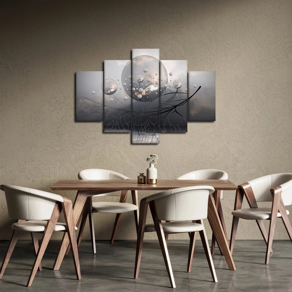 Absztrakt gömbök képe (150x105 cm)
