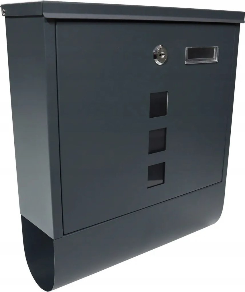 Fekete postaláda Smart Post szemléltető ablakkal