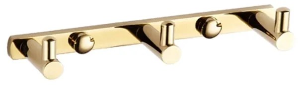 Mexen hármas törölközőakasztó, arany - 709163-50