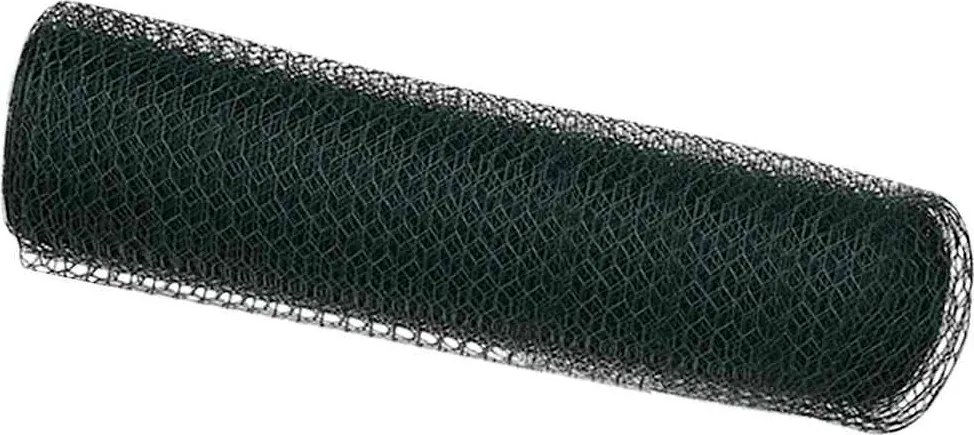 vidaXL Hexagon kerítés Zöld 0,4 x 25 m PVC