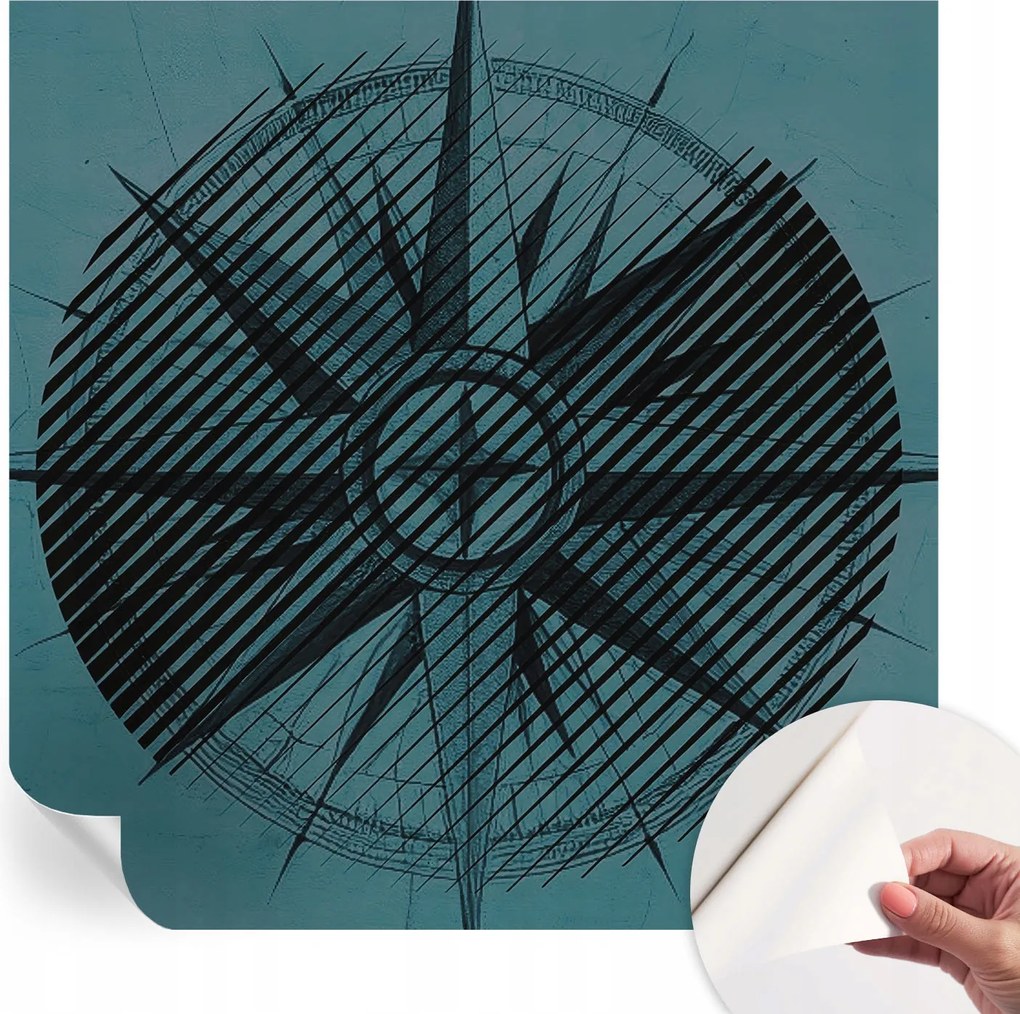 Fotótapéta Fali tapéta Hálószobába és Nappaliba Tengeri iránytű 250x250 cm