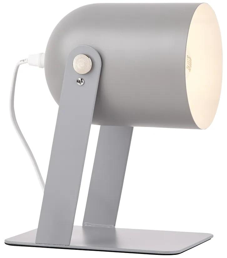 YAN - Asztali lámpa; szürke; E27 - Brilliant-98960/22