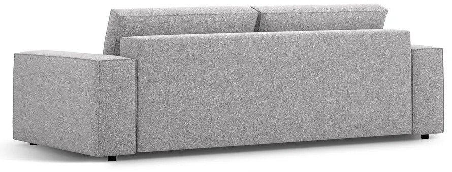 Világosszürke buklé kinyitható kanapé 247 cm Jodie – Micadoni Home