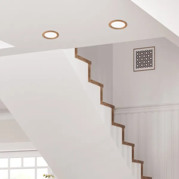 LED Beépíthető lámpa WOODY SPOT LED/23,5W/230V 4000K tölgy ø 23,5 cm