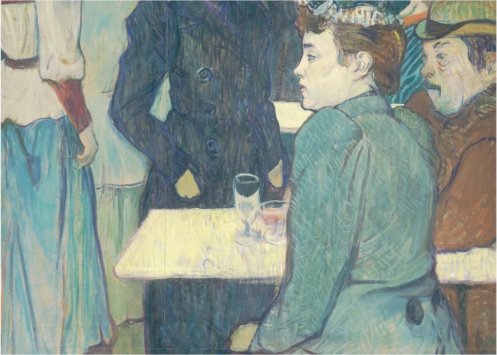 Üveg kép - Henri de Toulouse-Lautrec, A Corner of the Moulin de la Galette, reprodukciók (70x50 cm)