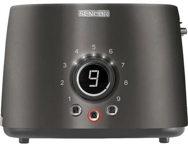 Sencor - 2 szeletes kenyérpirító 1000 W/230 V antracit