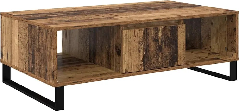 vidaXL Dohányzóasztal Öreg fa 104 x 60 x 35 cm Faanyag