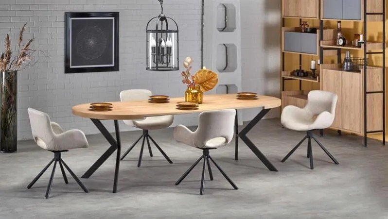 Peroni bővíthető étkezőasztal arany tölgy 100-250 cm