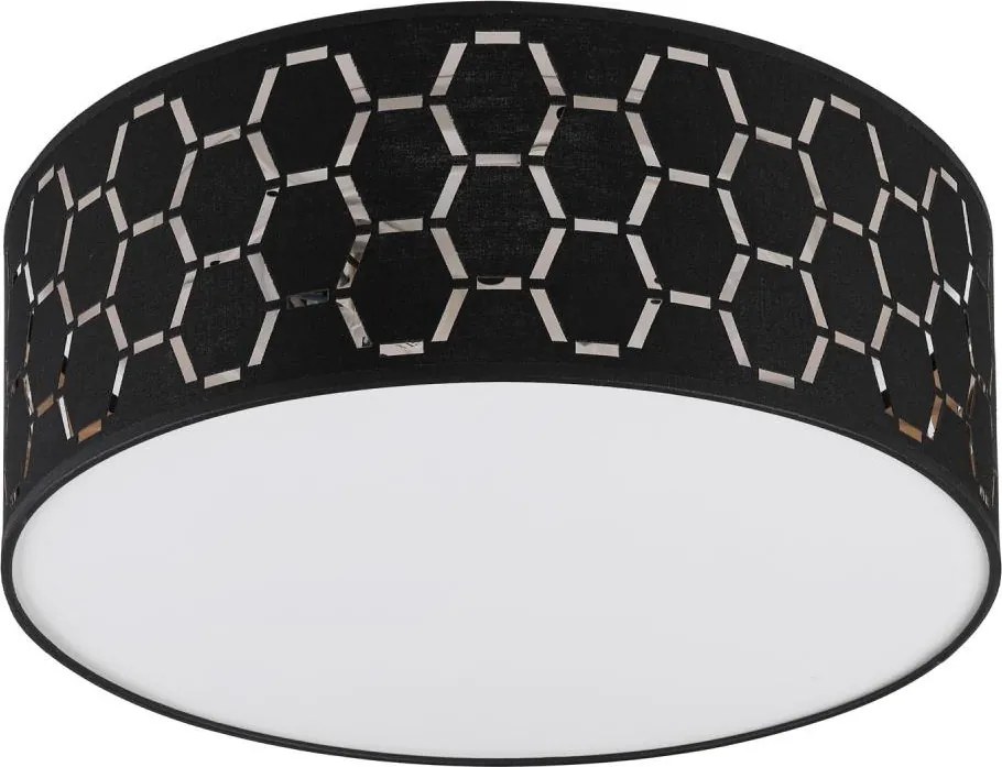 Mennyezeti lámpa ULLE 1xE27/15W/230V átm. 35 cm fekete