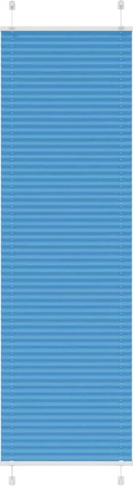 vidaXL pliszírozott redőny kék 65x200 cm Szövetszélesség 64,4 cm