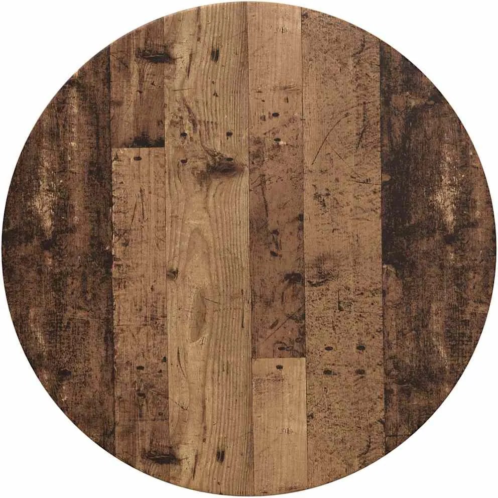 vidaXL Asztallap Régi fa 70 x 70 x 1,5 cm Faanyag