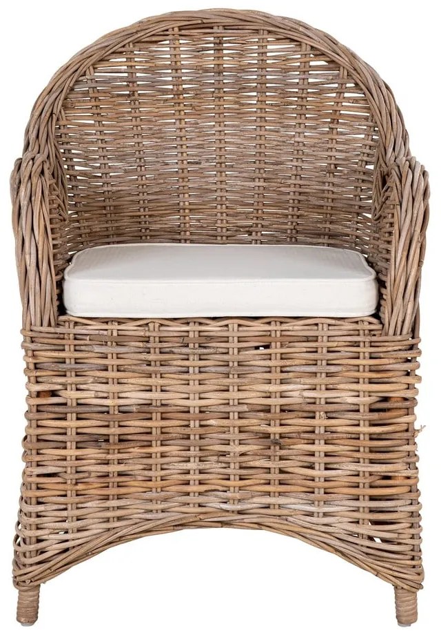 Natúr színű rattan kerti szék szett 2 db-os Larisa – House Nordic