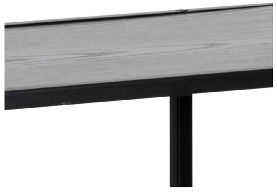 Fekete könyvespolc 77x114 cm Seaford – Actona
