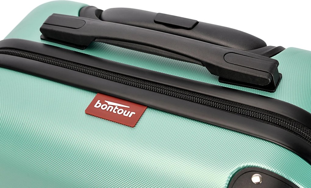 BONTOUR vertical 4 kerekes nagy borönd 76x50,5x29,5cm, púderzöld