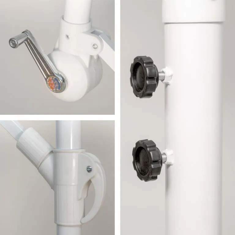 GARTHEN Függő napernyő fogantyúval 3 m antracit