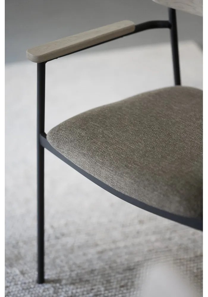 Bézs-natúr színű étkezőszék szett 2 db-os Maymont – Rowico