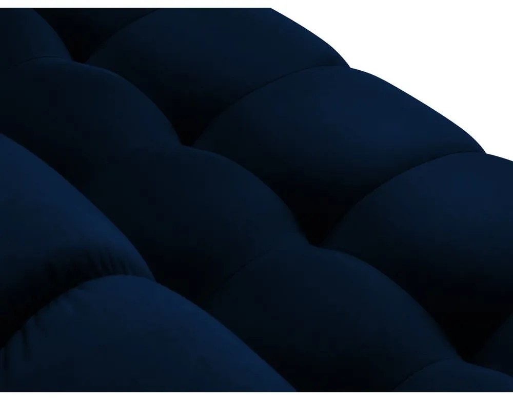 Bali sötétkék bársony sarokkanapé, bal oldali - Cosmopolitan Design