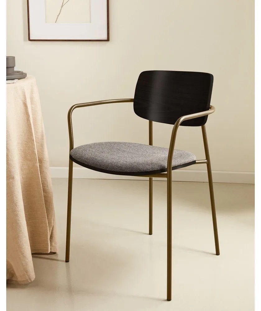 Szürke-barna étkezőszék Maureen – Kave Home