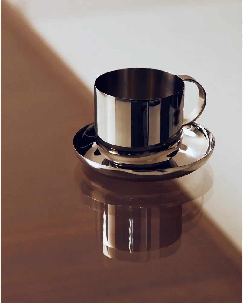 Ezüstszínű rozsdamentes acél csésze szett 2 db-os Nirela – Kave Home