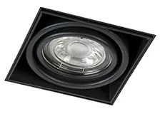 Beépített spotlámpa fekete GU10 forgatható és dönthető keret nélküli - Oneon