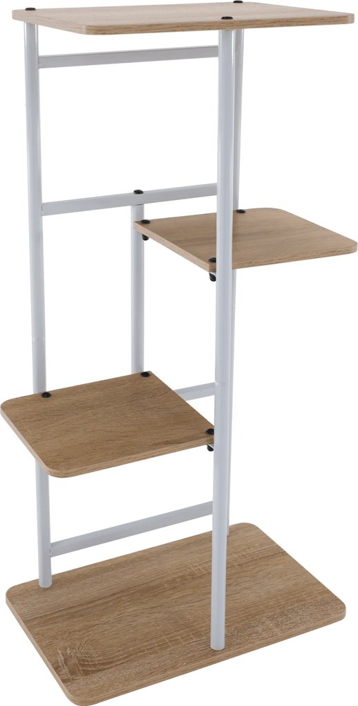 Virágállvány, fehér/sonoma tölgy, LEDOR TYP 1