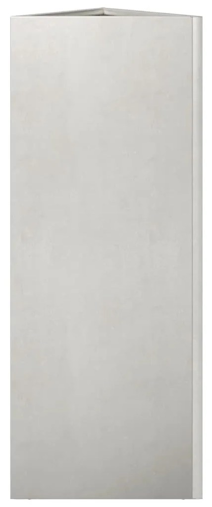 2 db rozsdamentes acél háromszög alakú kerti ültető 30x26x75 cm
