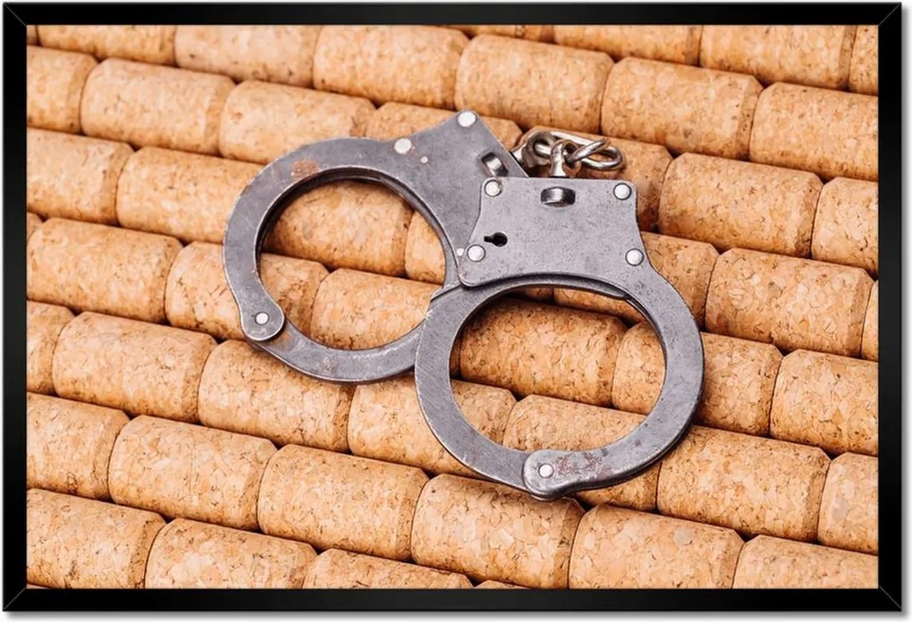 Poszterek keretben 60x40 Bilincsek parafa háttérrel