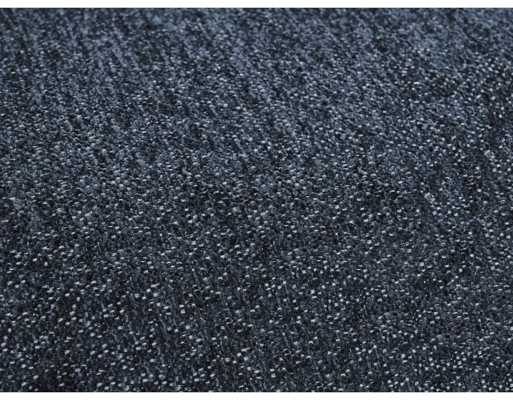 Sötétkék zsenília kinyitható-tárolóhelyes sarokkanapé (jobb oldali-heverő résszel) Everest – Bobochic Paris