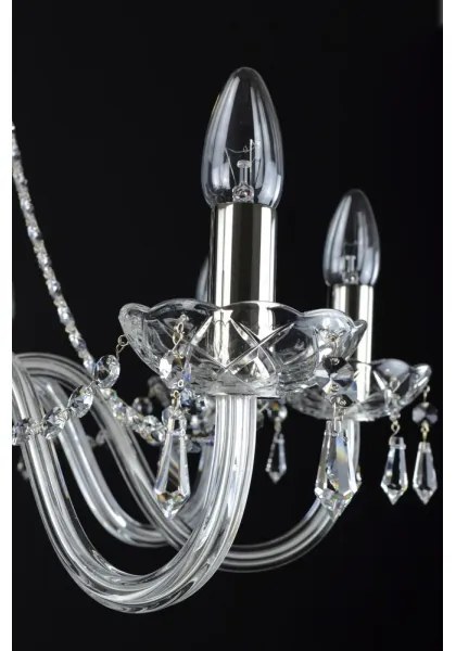 Wranovsky JWZ117082101 - Kristály csillár láncon BONTON 8xE14/40W/230V