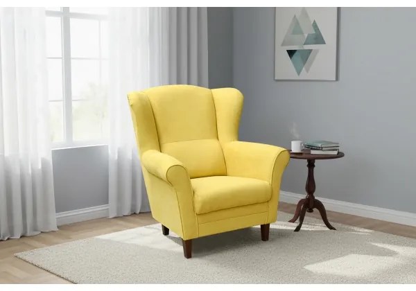 Sárga GALA füles fotel