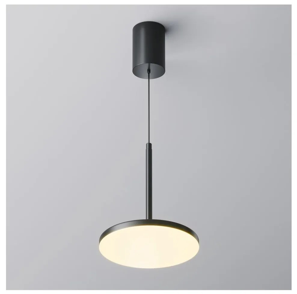 Maytoni P076PL-L12W3K-B - LED Csillár zsinóron PLATO LED/12W/230V 3000K fekete