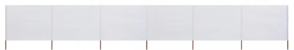 homokfehér szövet 6-paneles szélfogó 800 x 120 cm