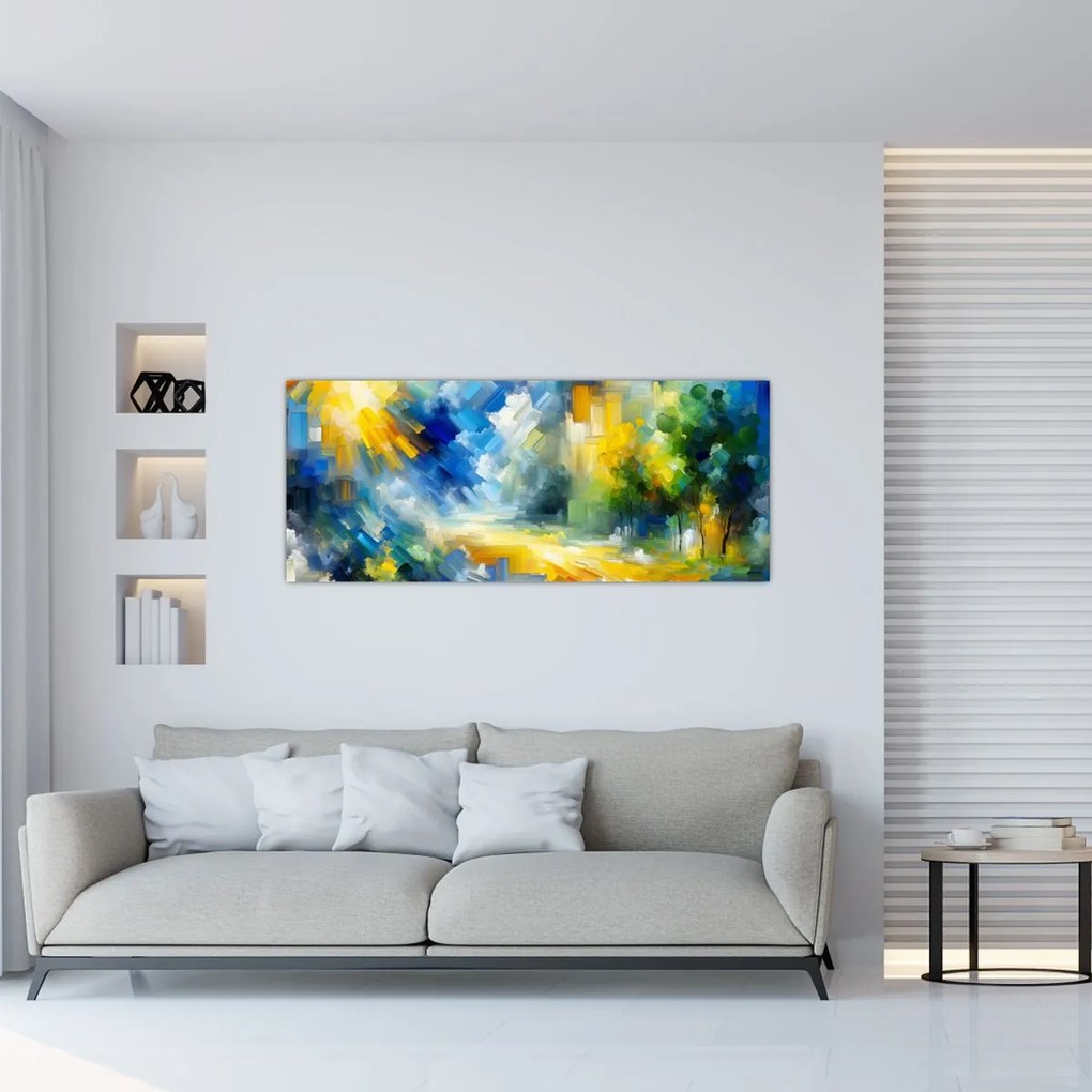 Kép - Absztrakt napos nap (120x50 cm)
