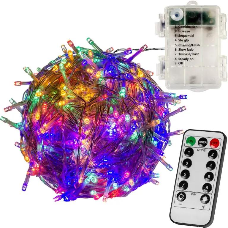 RMT elem fényfüzér VOLTRONIC® - 10m/100x LED színes