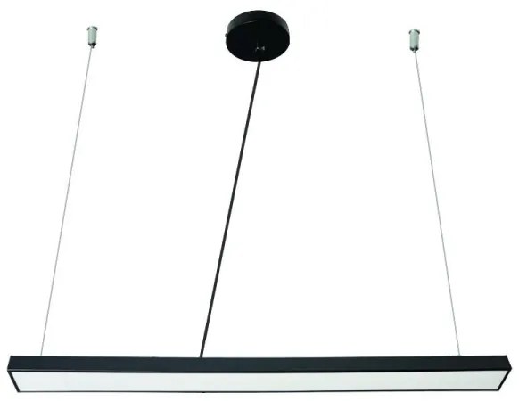 LED Csillár zsinóron LED/32W/230V 4000K átm. 120 cm fekete