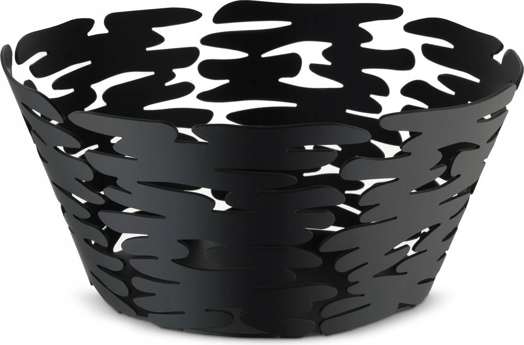Alessi Barket Tál Gyümölcskosár 21 cm Acél Matt fekete