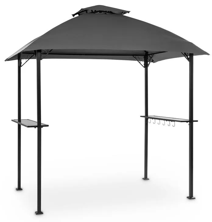 Blumfeldt Steakhouse al Sur, grillező tető, 244x260x152 cm, 160 g, lánggátló, acél, szürke