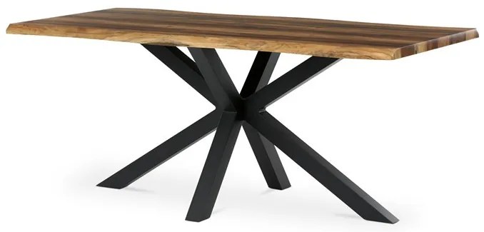 Étkezőasztal Öregtölgy/Fekete Színben. 180x90cm. HT-F4618 OLW